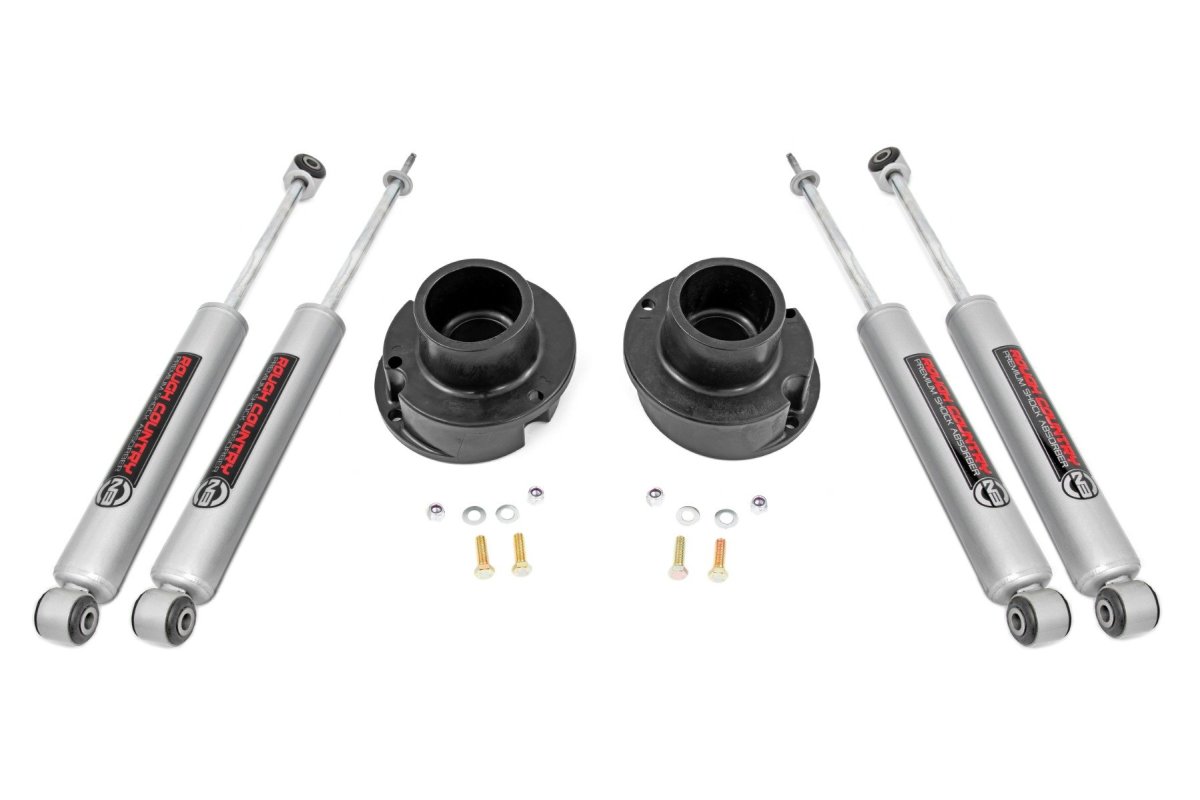 Ram 2500 Suspension Lift Kit - Front - Rough Country - N3 Shocks - '14-'23